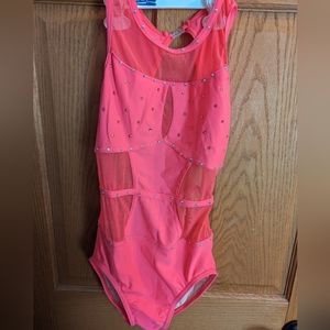Coral BP design leotard